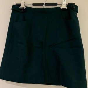 Madewell Assembly A-Line Mini Skirt greenbrand new